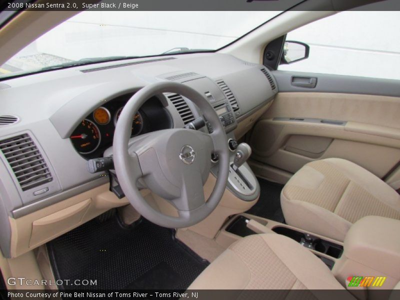 Super Black / Beige 2008 Nissan Sentra 2.0