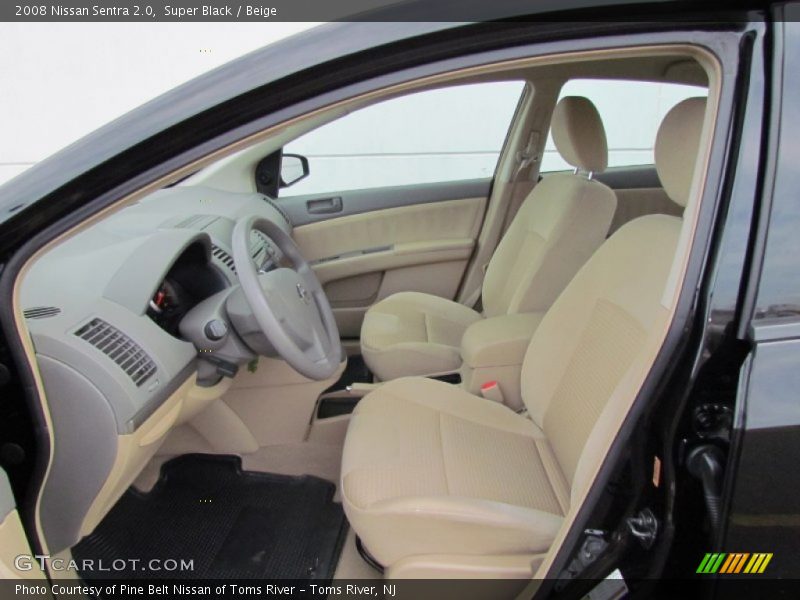 Super Black / Beige 2008 Nissan Sentra 2.0