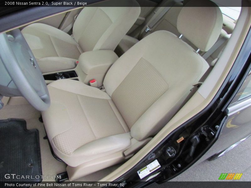 Super Black / Beige 2008 Nissan Sentra 2.0