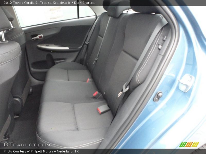 Rear Seat of 2012 Corolla S