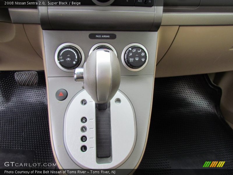 Super Black / Beige 2008 Nissan Sentra 2.0