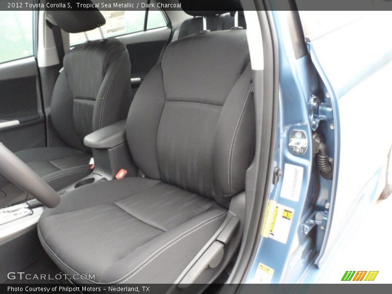 Front Seat of 2012 Corolla S