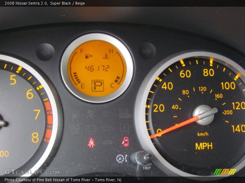 Super Black / Beige 2008 Nissan Sentra 2.0