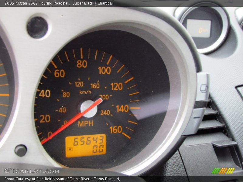 Super Black / Charcoal 2005 Nissan 350Z Touring Roadster