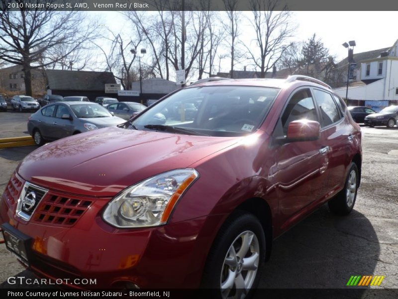 Venom Red / Black 2010 Nissan Rogue SL AWD