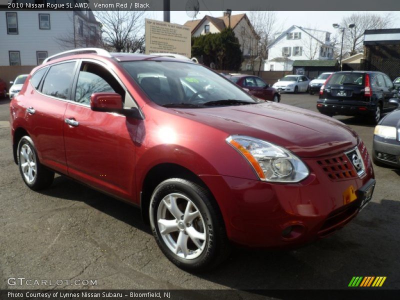 Venom Red / Black 2010 Nissan Rogue SL AWD