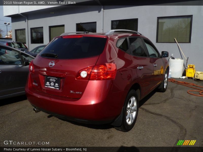 Venom Red / Black 2010 Nissan Rogue SL AWD