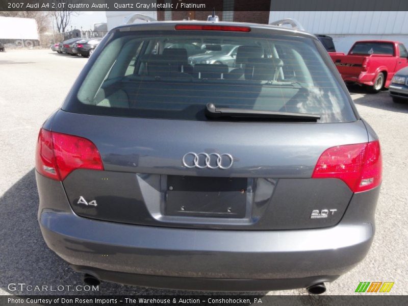 Quartz Gray Metallic / Platinum 2007 Audi A4 2.0T quattro Avant