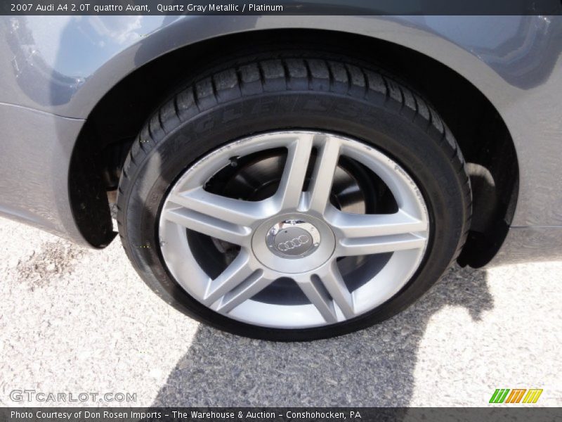 Quartz Gray Metallic / Platinum 2007 Audi A4 2.0T quattro Avant