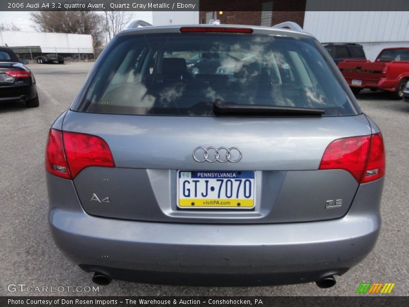Quartz Gray Metallic / Ebony 2006 Audi A4 3.2 quattro Avant
