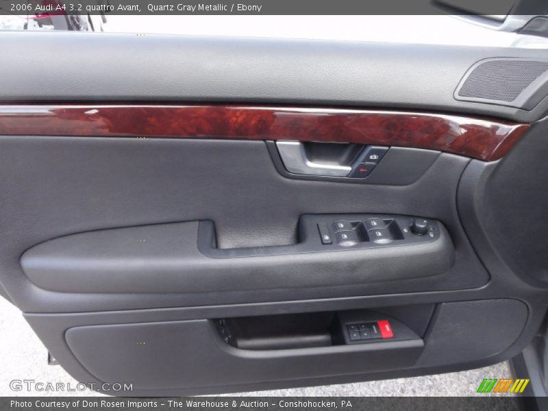 Quartz Gray Metallic / Ebony 2006 Audi A4 3.2 quattro Avant
