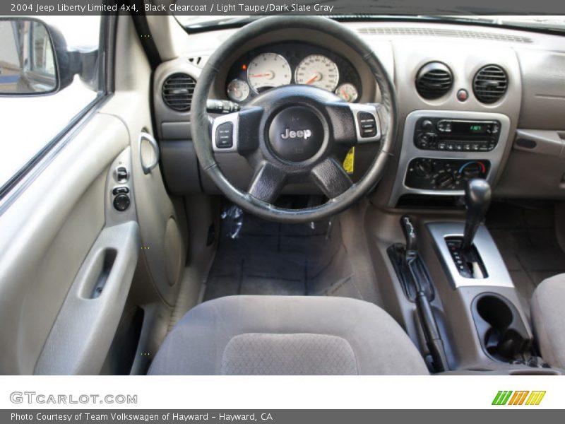 Black Clearcoat / Light Taupe/Dark Slate Gray 2004 Jeep Liberty Limited 4x4