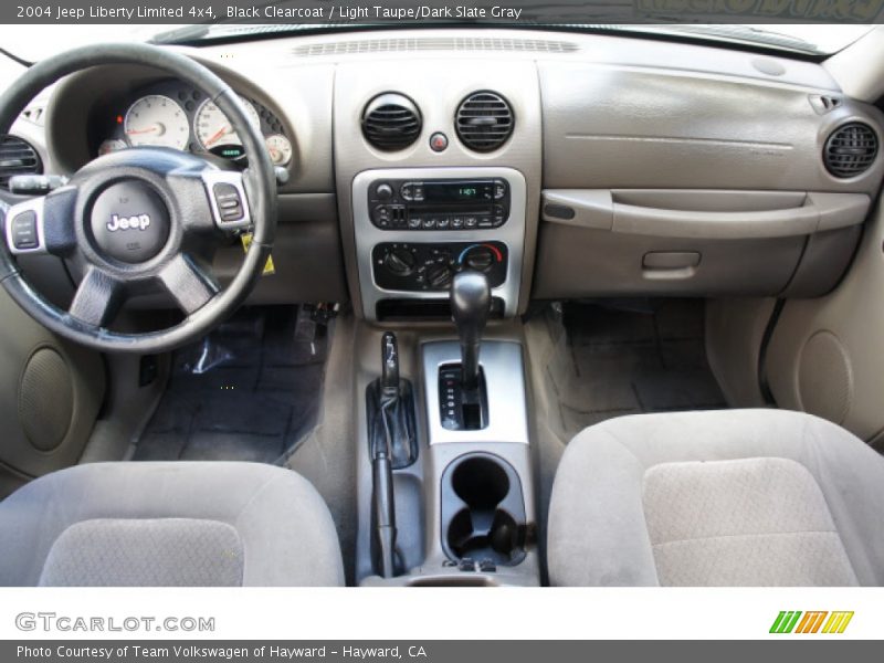 Black Clearcoat / Light Taupe/Dark Slate Gray 2004 Jeep Liberty Limited 4x4
