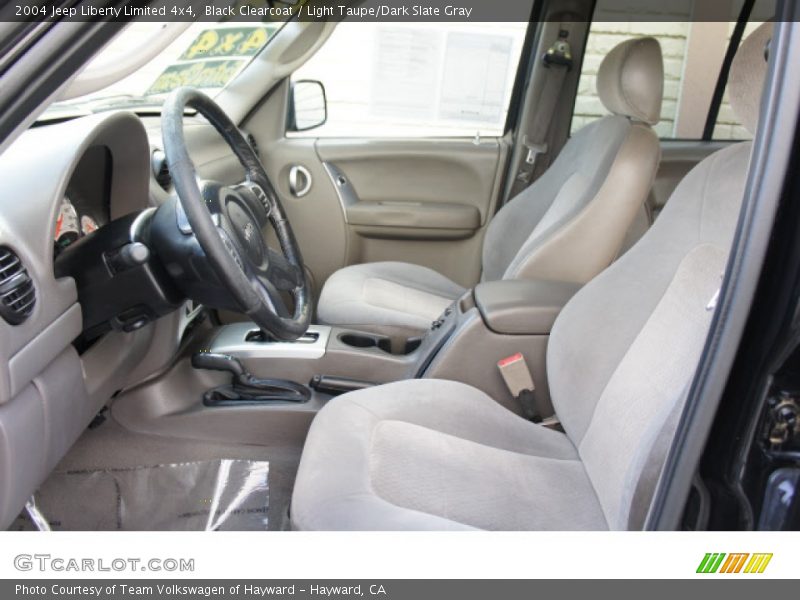 Black Clearcoat / Light Taupe/Dark Slate Gray 2004 Jeep Liberty Limited 4x4