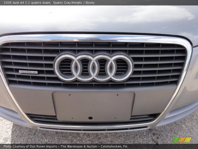 Quartz Gray Metallic / Ebony 2006 Audi A4 3.2 quattro Avant