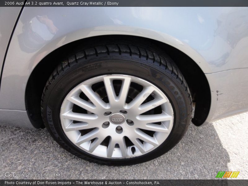 Quartz Gray Metallic / Ebony 2006 Audi A4 3.2 quattro Avant