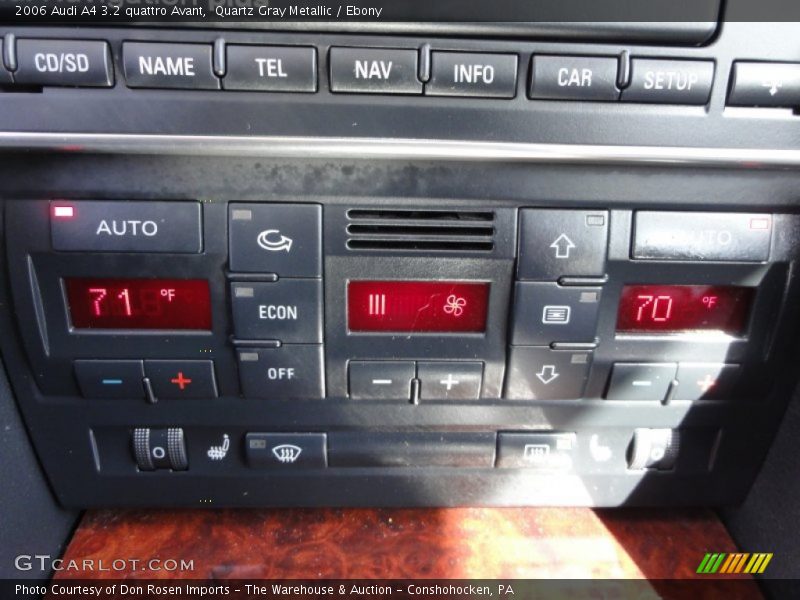 Controls of 2006 A4 3.2 quattro Avant
