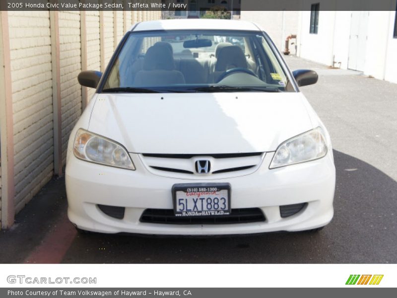 Taffeta White / Ivory 2005 Honda Civic Value Package Sedan