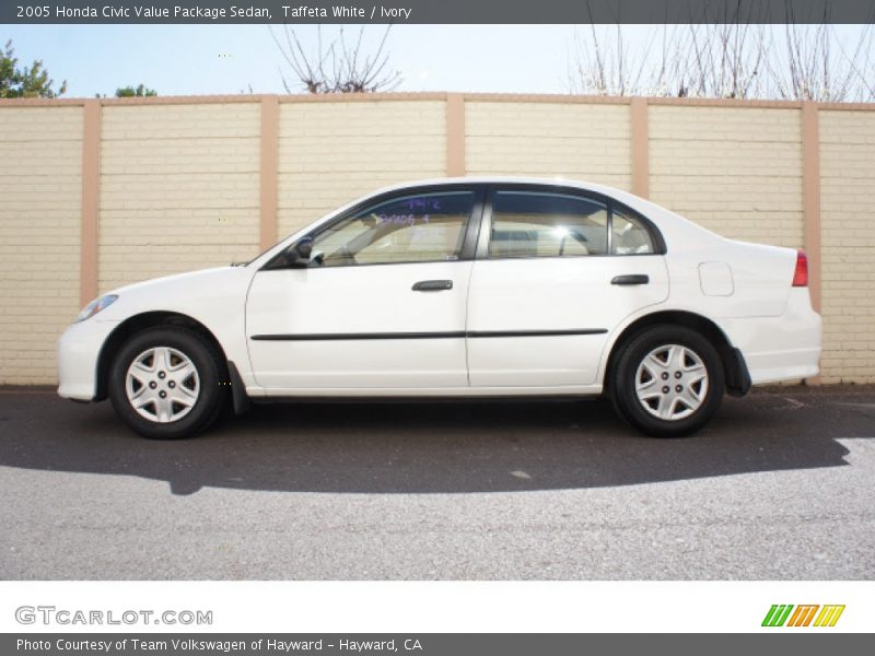 Taffeta White / Ivory 2005 Honda Civic Value Package Sedan