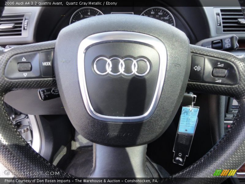 Quartz Gray Metallic / Ebony 2006 Audi A4 3.2 quattro Avant