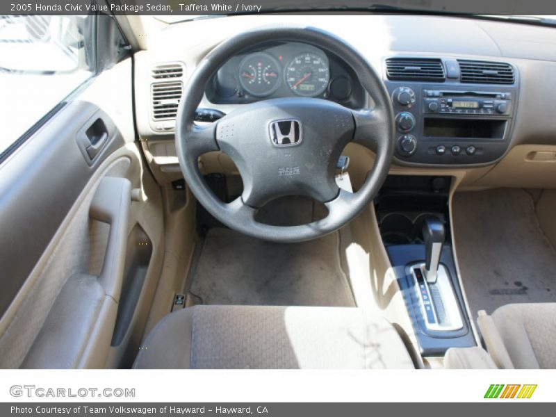 Taffeta White / Ivory 2005 Honda Civic Value Package Sedan