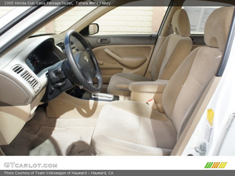 Taffeta White / Ivory 2005 Honda Civic Value Package Sedan