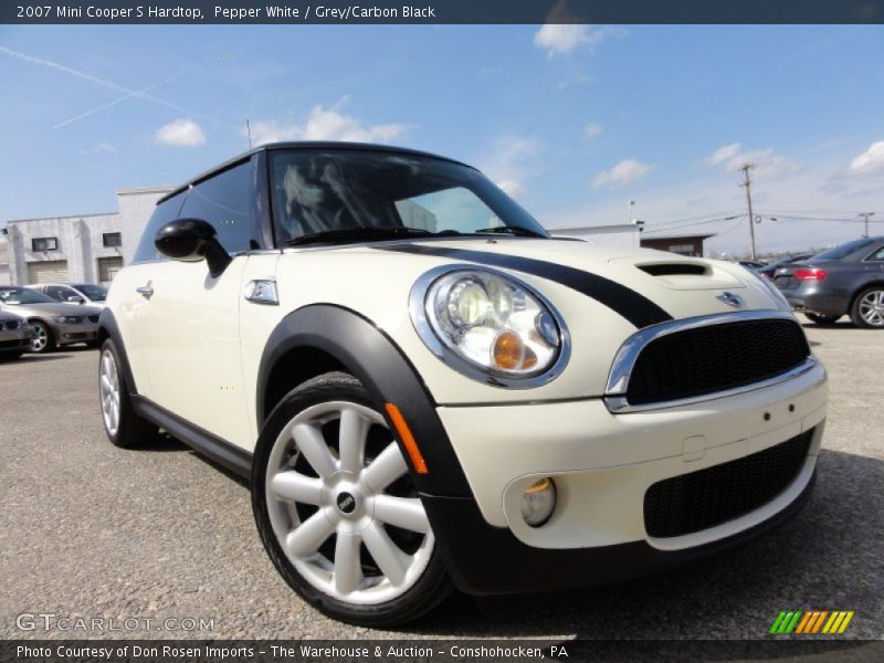 Pepper White / Grey/Carbon Black 2007 Mini Cooper S Hardtop