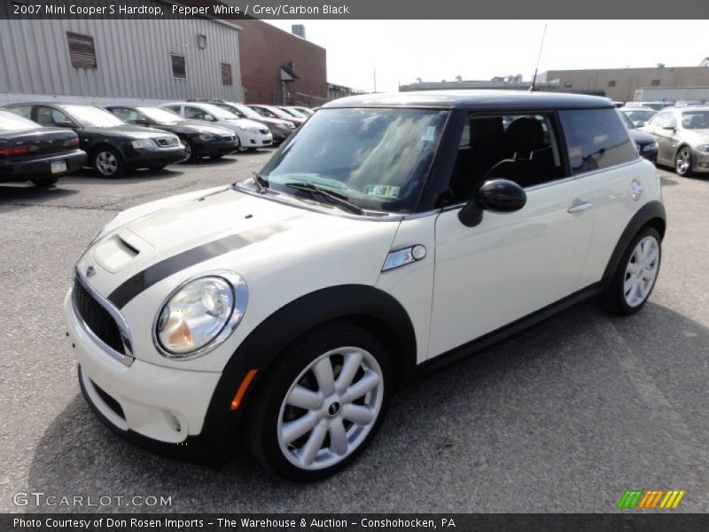 Pepper White / Grey/Carbon Black 2007 Mini Cooper S Hardtop