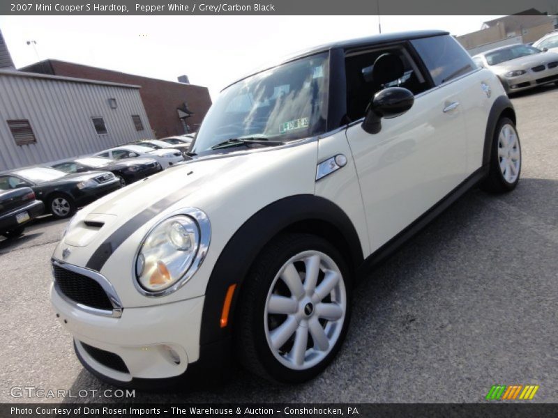 Pepper White / Grey/Carbon Black 2007 Mini Cooper S Hardtop