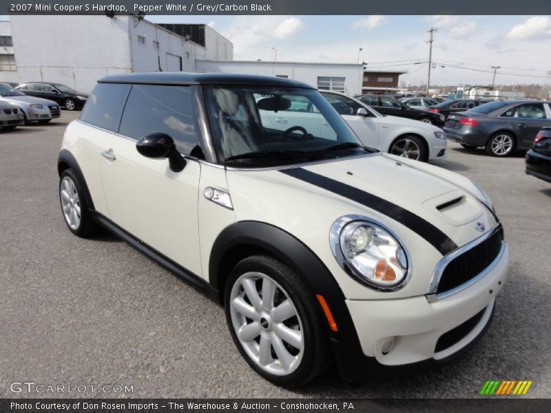 Pepper White / Grey/Carbon Black 2007 Mini Cooper S Hardtop