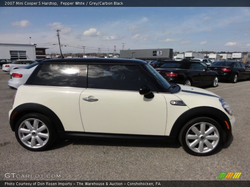 Pepper White / Grey/Carbon Black 2007 Mini Cooper S Hardtop
