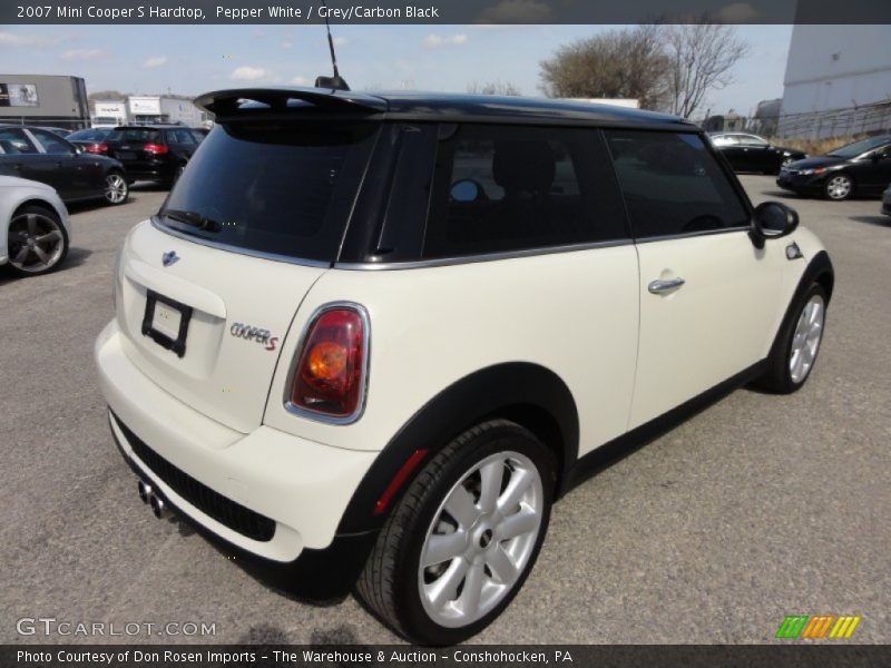 Pepper White / Grey/Carbon Black 2007 Mini Cooper S Hardtop