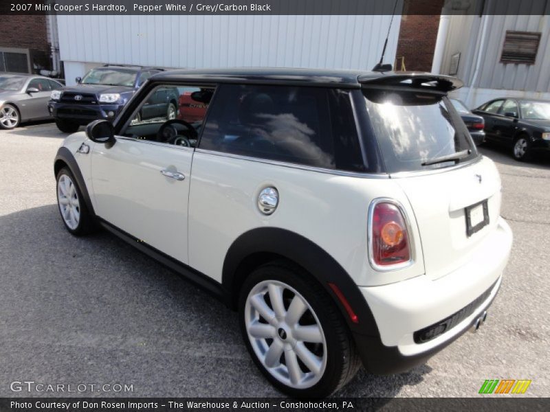 Pepper White / Grey/Carbon Black 2007 Mini Cooper S Hardtop