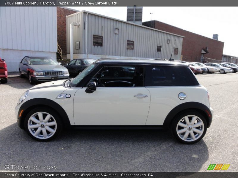 Pepper White / Grey/Carbon Black 2007 Mini Cooper S Hardtop