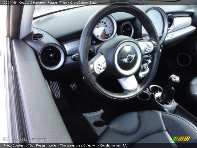 Pepper White / Grey/Carbon Black 2007 Mini Cooper S Hardtop