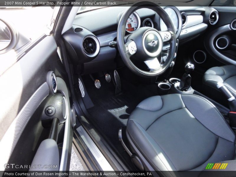 Pepper White / Grey/Carbon Black 2007 Mini Cooper S Hardtop