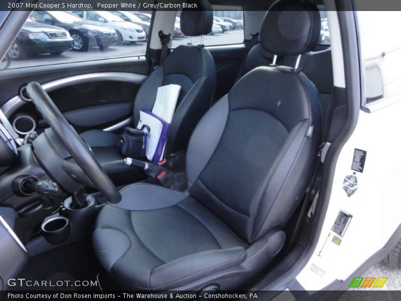 Pepper White / Grey/Carbon Black 2007 Mini Cooper S Hardtop