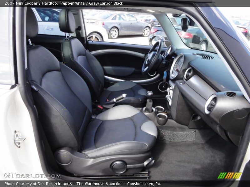 Pepper White / Grey/Carbon Black 2007 Mini Cooper S Hardtop