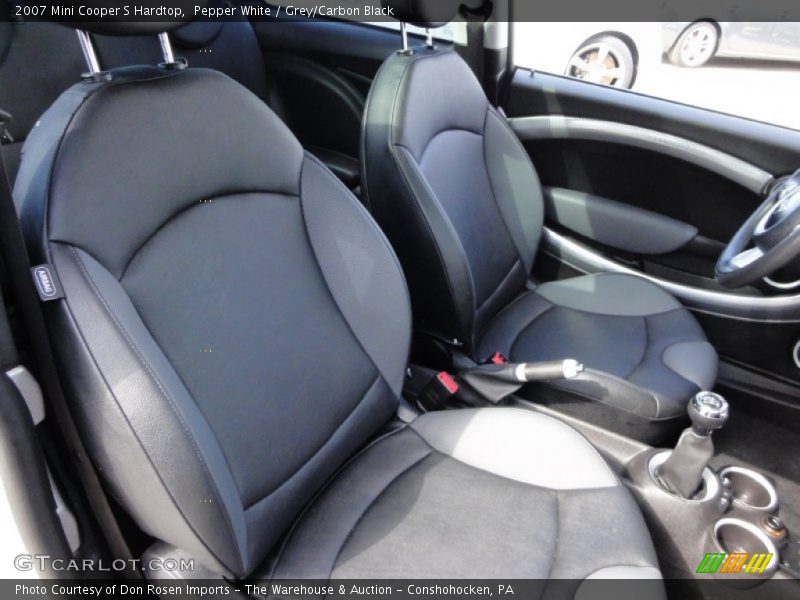 Pepper White / Grey/Carbon Black 2007 Mini Cooper S Hardtop