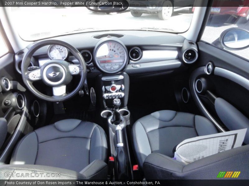 Pepper White / Grey/Carbon Black 2007 Mini Cooper S Hardtop