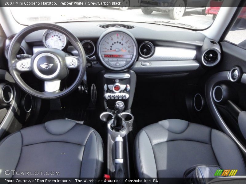 Pepper White / Grey/Carbon Black 2007 Mini Cooper S Hardtop