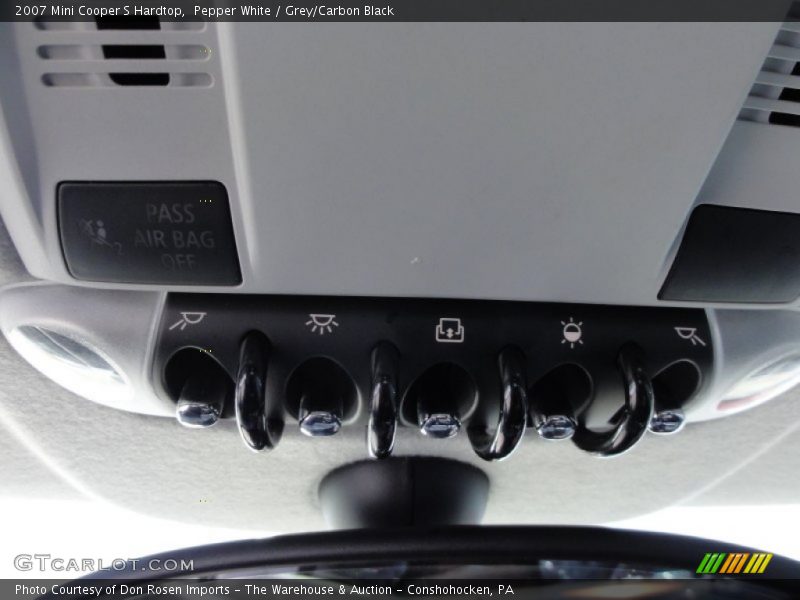 Pepper White / Grey/Carbon Black 2007 Mini Cooper S Hardtop