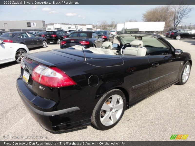 Black / Parchment 2006 Saab 9-3 Aero Convertible