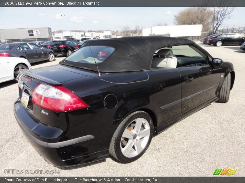 Black / Parchment 2006 Saab 9-3 Aero Convertible