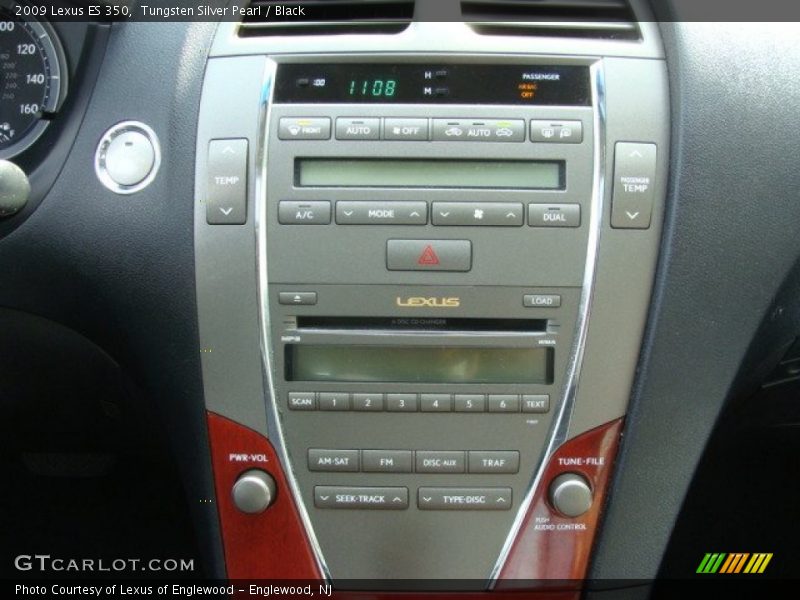 Tungsten Silver Pearl / Black 2009 Lexus ES 350