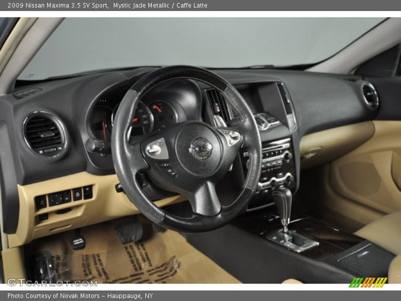 Mystic Jade Metallic / Caffe Latte 2009 Nissan Maxima 3.5 SV Sport