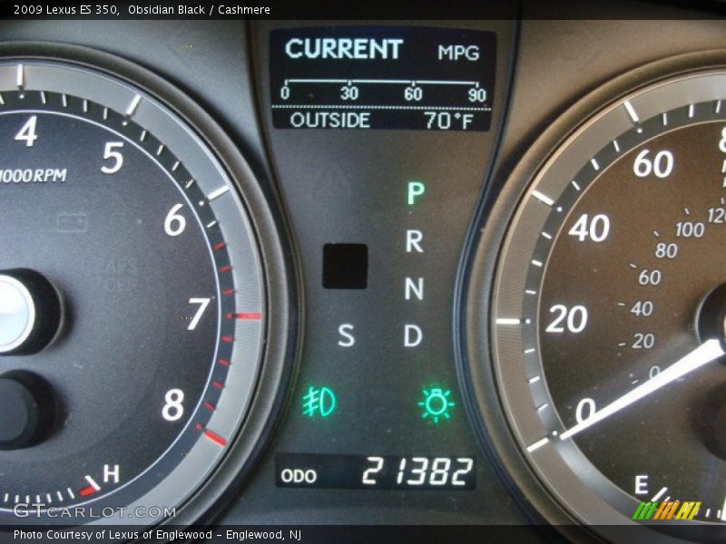 Obsidian Black / Cashmere 2009 Lexus ES 350
