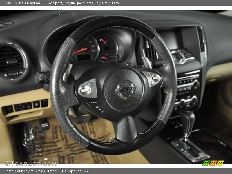 Mystic Jade Metallic / Caffe Latte 2009 Nissan Maxima 3.5 SV Sport