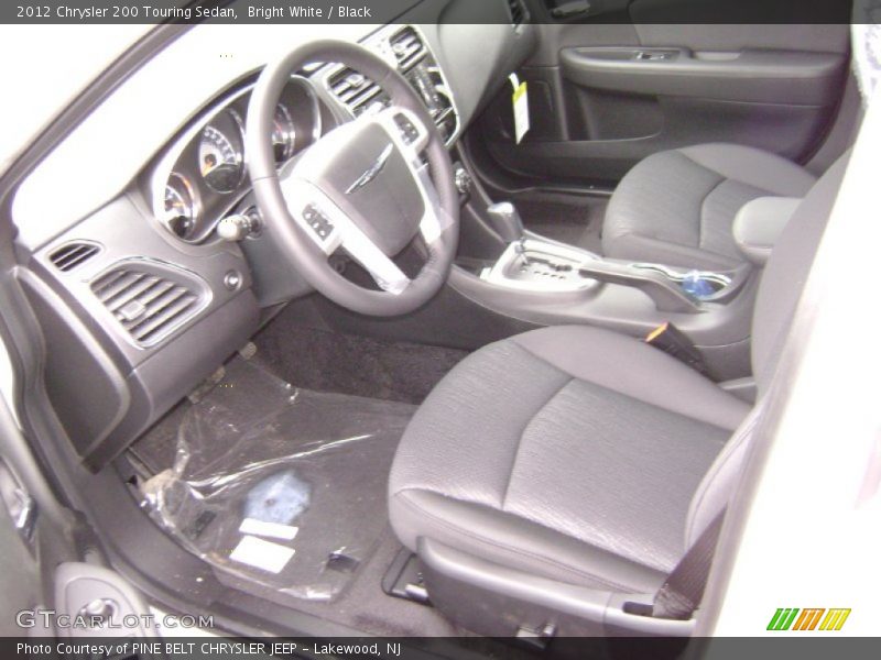 Bright White / Black 2012 Chrysler 200 Touring Sedan