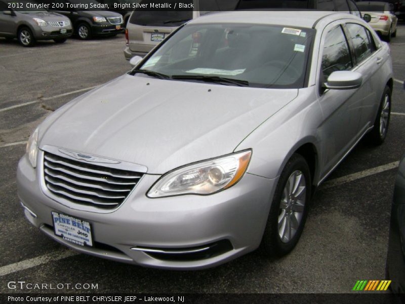 Bright Silver Metallic / Black 2012 Chrysler 200 Touring Sedan